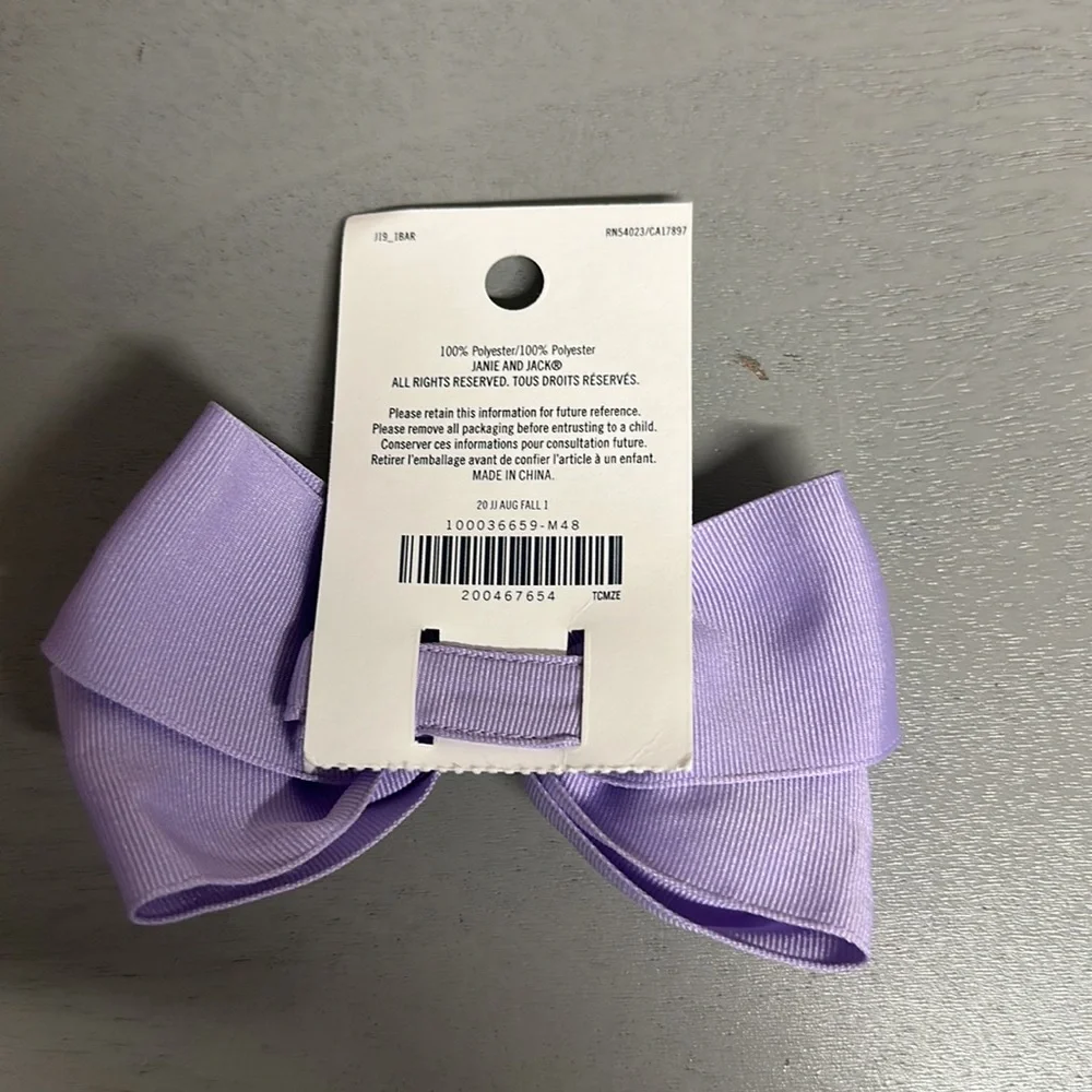 Janie & Jack Bow Clip - Picture 2 of 2